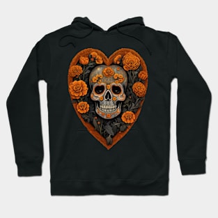 Sugar Skull Heart Hoodie